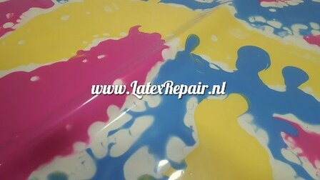 Latex - Splash 40025 - pink blue yellow