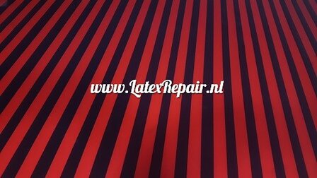 Latex - 40031 - Rood zwart gestreept