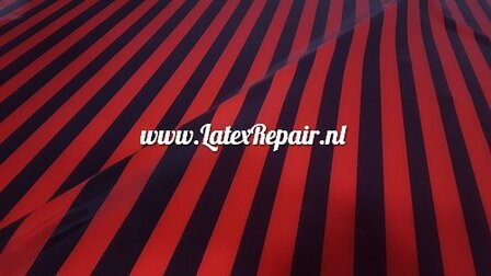 Latex - 40031 - Rood zwart gestreept