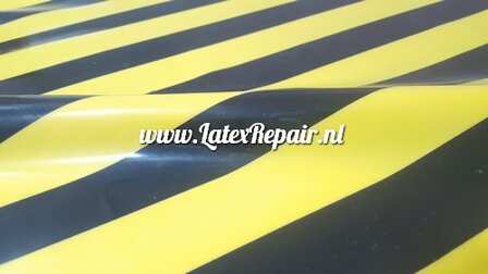 Latex - 40036 - Geel zwart gestreept