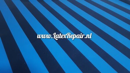 Latex - 40035 - Blauw zwart gestreept