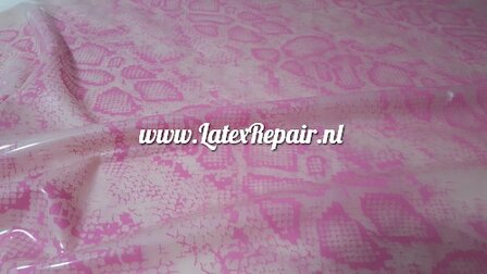 snake latex transparant pink