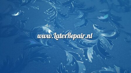 Exclusief latex - 3D structuur Blaadjes damast