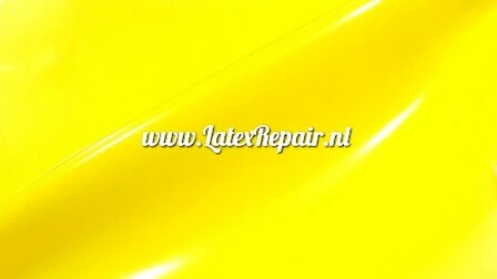 Neon geel yellow gelbe latex sheet rubber gummi