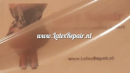 transparant pink latex rubber sheet