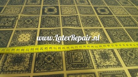 mini bandana latex sheet rubber goud gold