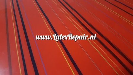 Latex - 40099 - Rood met diverse streepjes