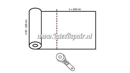 Frischer leuchtend roter Latex