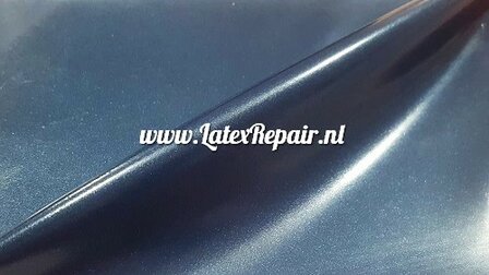 metallic blue blauw latex rubber sheet