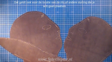 Patroon voor een latex masker zelf te maken met video workshop