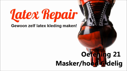 Patroon voor latex masker hood 7 delen groot klein video online 02