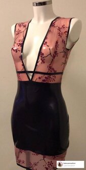 Latex Sensation latex kleding transparant bloemen bloesem blossom 2