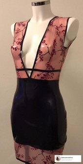 Latex Sensation latex kleding transparant bloemen bloesem blossom 2