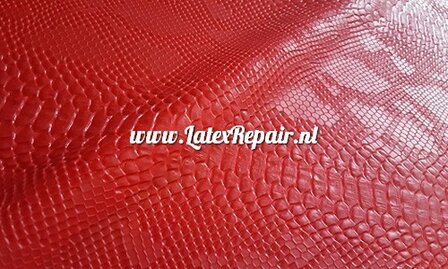 Latex sheet 3d struktuur slang snake rood 01