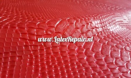 Latex sheet 3d struktuur slang snake rood 01