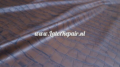 Latex met croco krokodil structuur