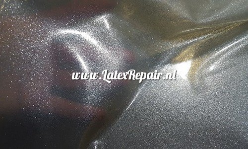 latex sheet zilver glitter transparant naturel