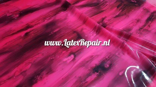 mix neon pink latex zwart