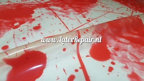 Latex sheet - Mix, transp naturel, rood, zwart - 1718