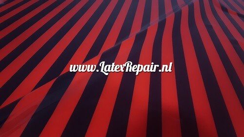 Latex - 40031 - Rood zwart gestreept