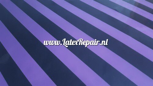 Latex - 40037 - Paars zwart gestreept