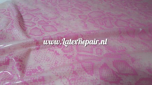 snake latex transparant pink