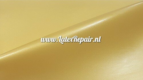 pearlsheen gold latex sheet rubber gummi goud