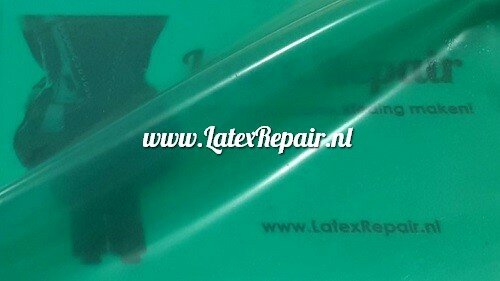 transparent green latex sheet rubber gummi