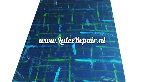 Latex - 40093 - Lijnen criss cross - met cool blacklight effect!