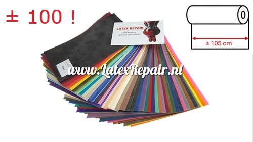 Latex stalen / samples  (m.b.t. latex 105 cm breed!) 