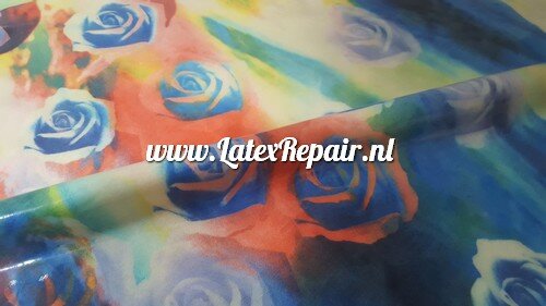 OMG-LatexFabric - non stretch - 25511 - Roses abstract