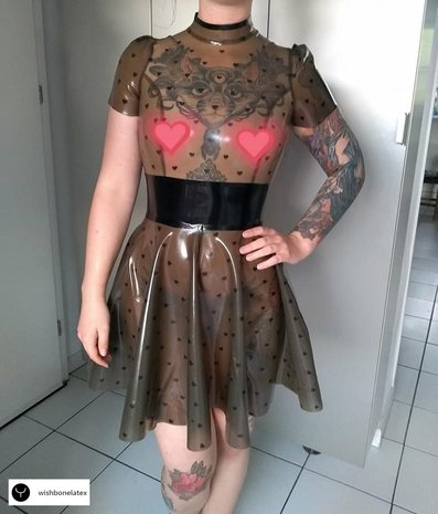 skaterdress wishbone latex patterned latex sheet latexrepair custom bespoke 02